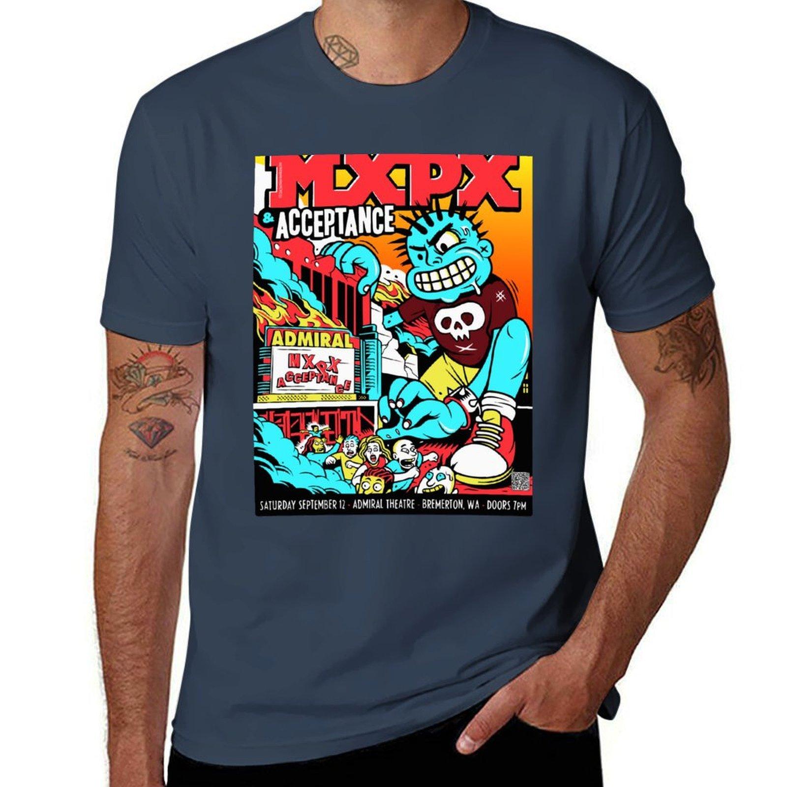 MxPx TShirt  Skate Punk on Fire at Admiral Theatre TShirt t shirts for man pack white cotton t shirt pack TShirt S
