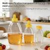 Clear Sauce Jar With Not Spill Lid Plastic Convenient Transparent Condiment Bottle for Everyday Cooking Needs
