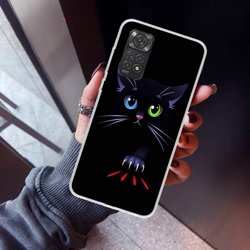 Cat Footprint Funny Paw Cute Phone Case For Xiaomi Redmi Note 10 11 12 13 14 15 Pro Plus 11S 12S 14S 11T 11E 10S Soft TPU Back C