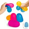 Fun Spongy Stress Toy Colorful Squeezable Hand Fidget Toys Rainbow Ball Toy Relieve Pressure Balls Water Cube Maltose Best Gifts