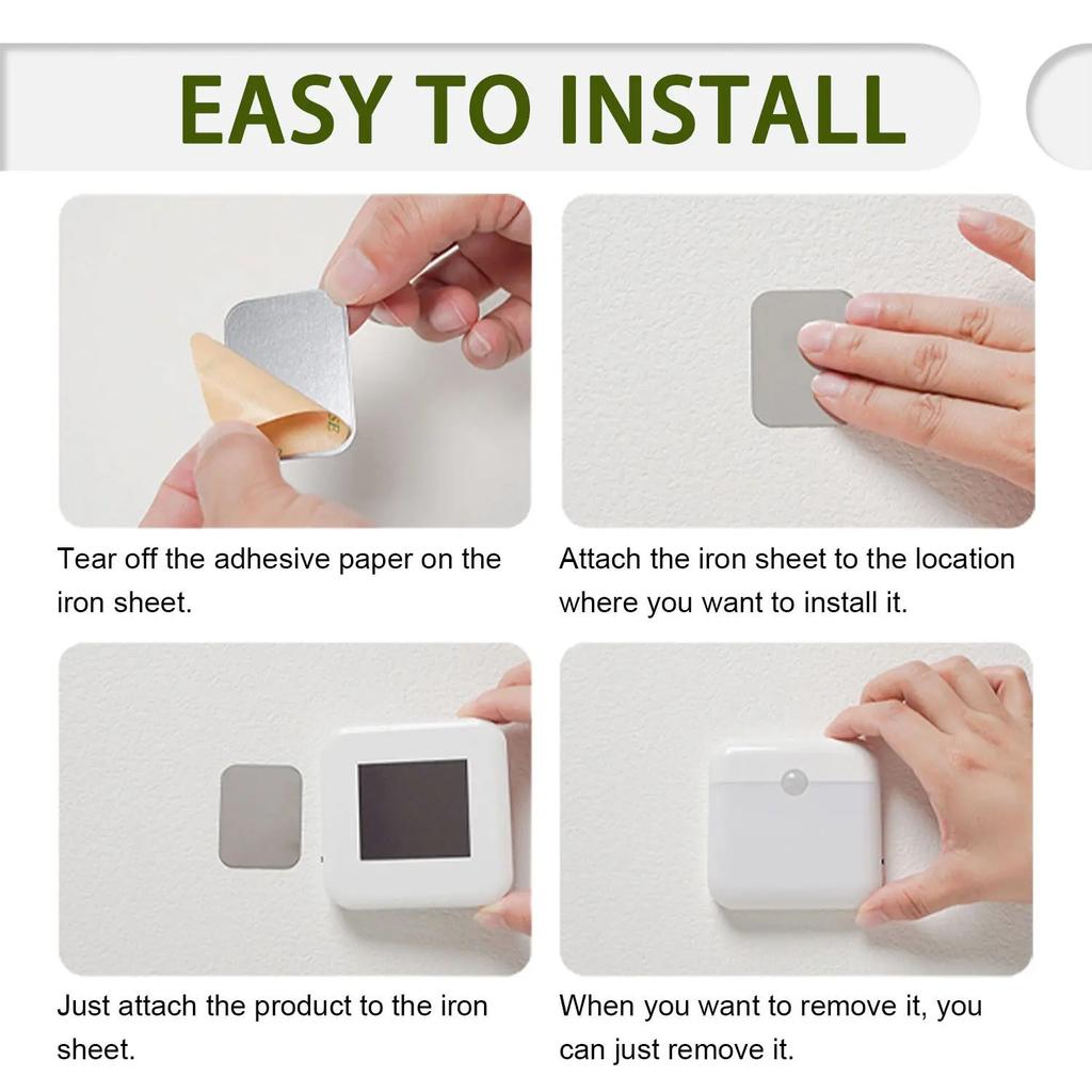 Motion Sensor Light Led Usb TYPE-C Charging Square Lamp for Bedroom Kitchen Stair Hallway Wardrobe Cupboard Lighting Night Light