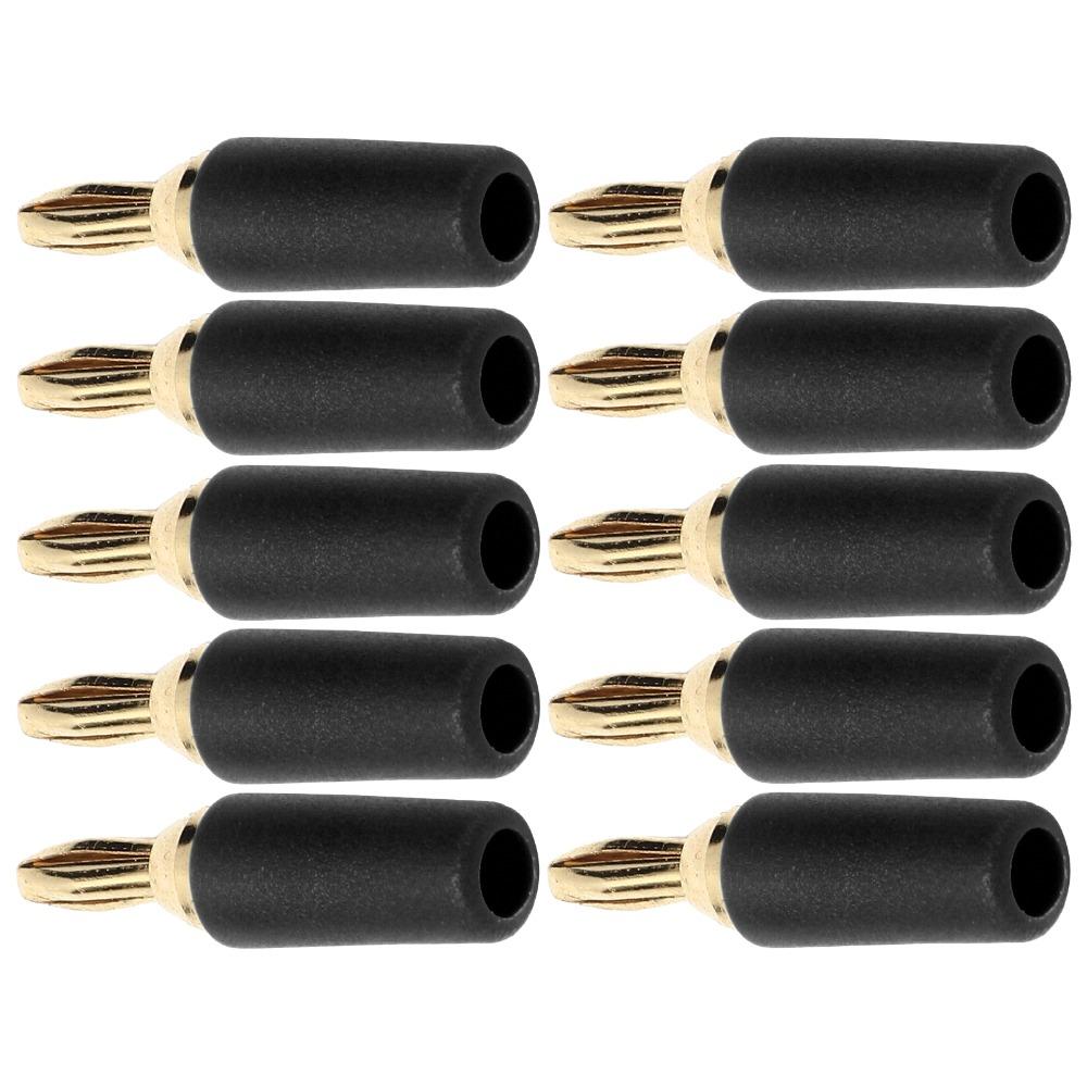 10 PCS 2.5mm Banana Plug Assortment 30VAC/60VDC 10A Speaker Plug  Connector  Wall Plates