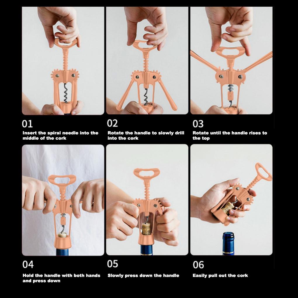 Zinc Alloy Champagne Wine Bottle Opener Stopper Corkscrew Cork Remover Saver Slicer Kit Gadget Tools Accessories Adult