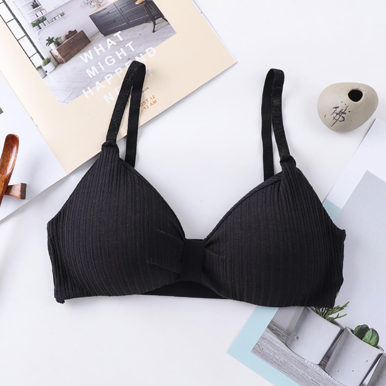 

Женский сексуальный бюстгальтер, однотонный жилет, дышащий топ, нижнее белье с эффектом пуш-ап One Size чёрный