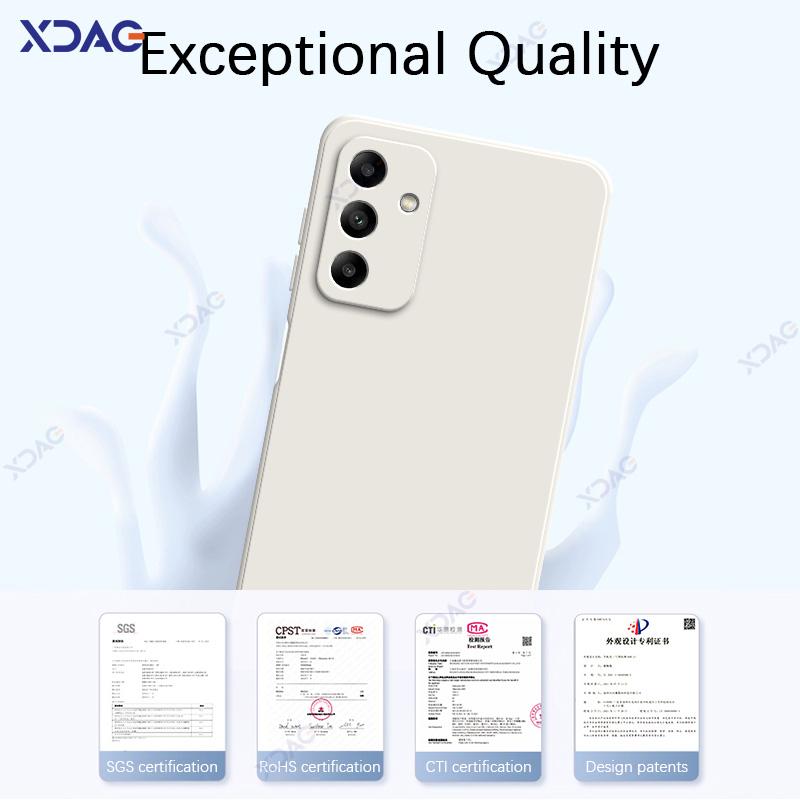 Luxuriöse Hüllen für Samsung Galaxy F14 M14 4G SamsungF14 SamsungM14 Weiche Quadratische Flüssigsilikon-Handy-Schutzhülle