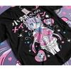 Miss Kobayashi's Dragon Maid Kanna Kamui Anime T-Shirt Unisex Lässig Kurzarm Tee Manga Grafik Streetwear Top für Männer Frauen