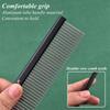 Dog Grooming 2 Row Comb Groomer Cat Stainless Steel Groomer Pets Combs Hairbrush Dog Grooming Combs Dog Hair Care Styling Comb
