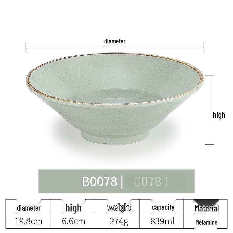 Japanese Style Melamine Instant Noodle Bowl