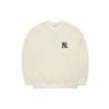 MLB Basic Logo New York Yankees Crew Neck Long Sleeve Sweatshirt Unisex sweatshirt White 3AMT00314-50CRS