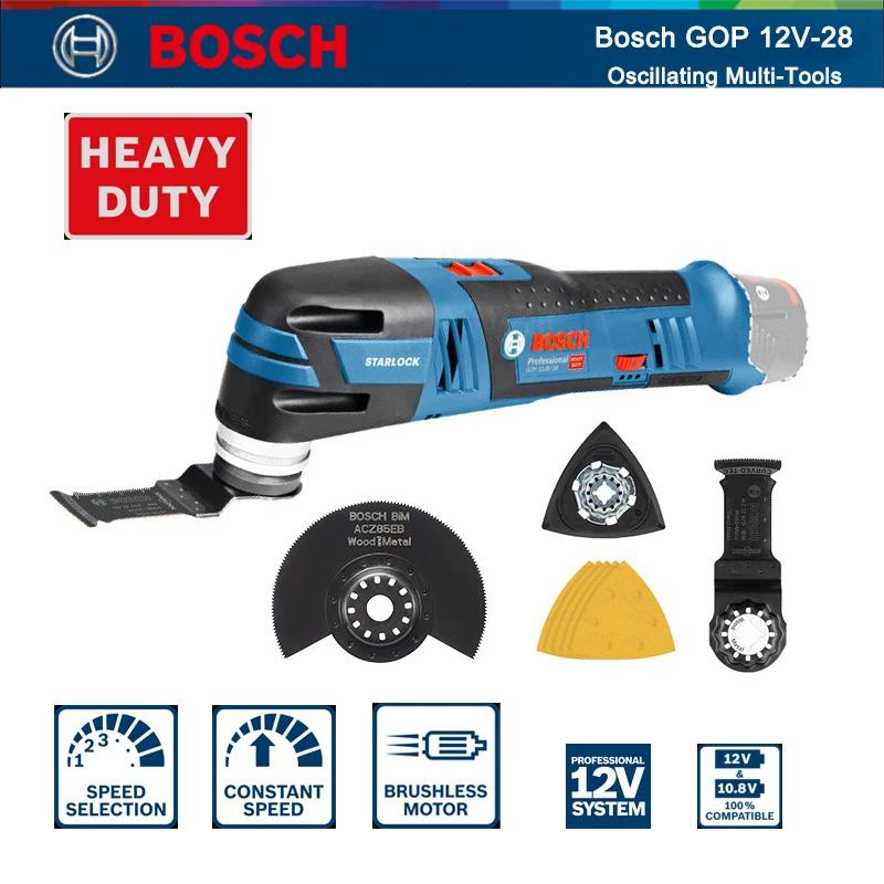 

Bosch GOP 12V-28 Cordless Oscillating Multi-Tools Professional 12V 6 Gears Adjustable Speed Brushless Cutter Grinder Machine