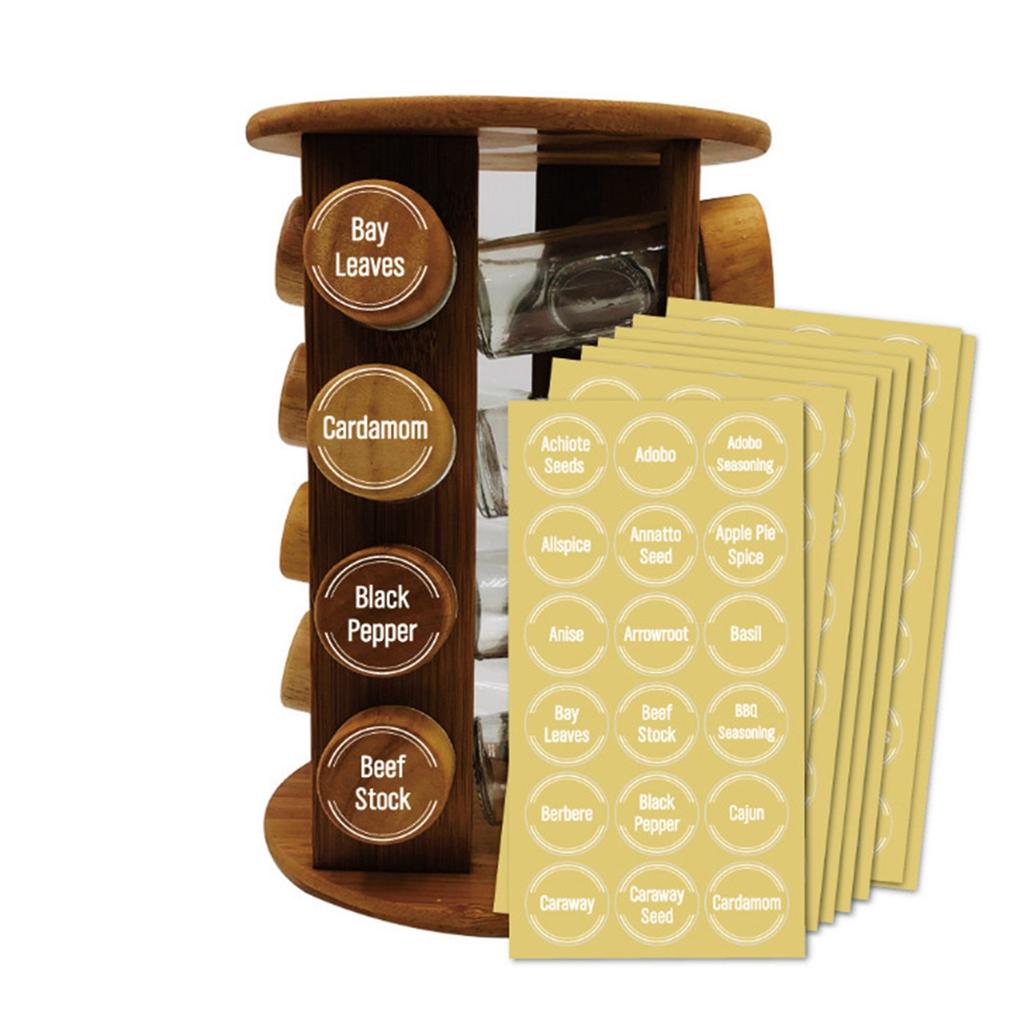 Kitchen Food Pantry Seasoning English Label Sticker