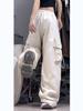 Women's 2024 Summer High-Waist Retro Overalls - Loose, Wide-Leg, Casual Trousers