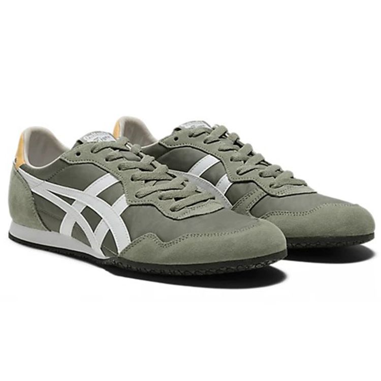Onitsuka Tiger SERRANO Burnt Olive White Unisex Low Top Retro Lifestyle Sneakers 1183B400-304