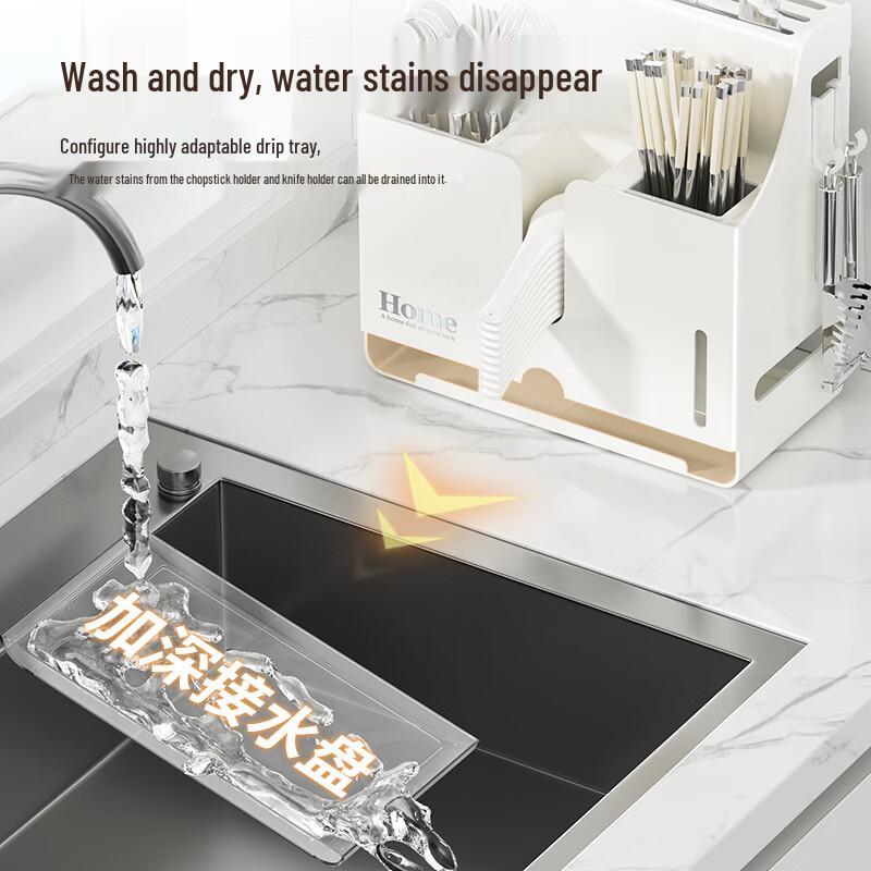 JiaBaili Stojak i Organizer na Noże Kuchenne ze Stali Nierdzewnej