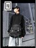2025 Spring/Summer Dark Style Functional Crossbody Backpack with Large Capacity and Apron-Style Design