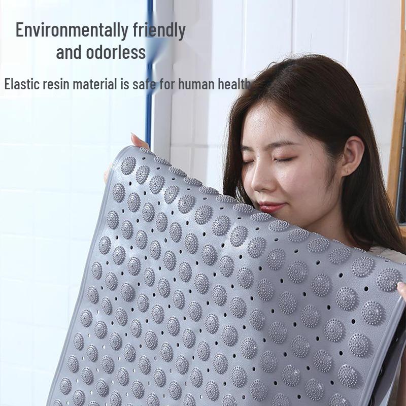 Non-Slip Bathroom Massage Mat with Suction Cup for Shower and Bath