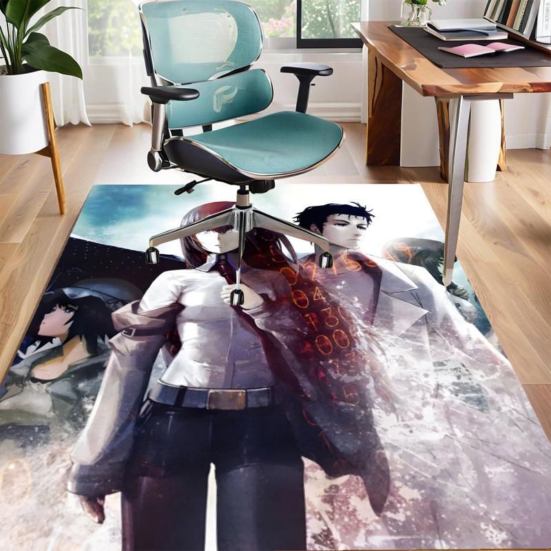 Steins;Gate Design Area Rug - Non-Slip, Soft & Cozy Floor Mat for Living Room, Bedroom, Office - Indoor/Outdoor Decorative Carpet