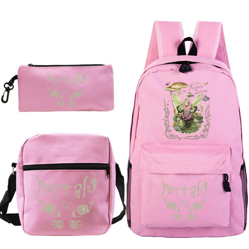 Popular Singer Peripheral Backpack Pencil Case Student Schoolbag Three-piece Set