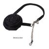 Elegante Blumen Choker Halskette Gothic Seil Choker Stoff Kragen Halskette Geeignet für Hochzeitsfeier Geburtstag Weihnachten