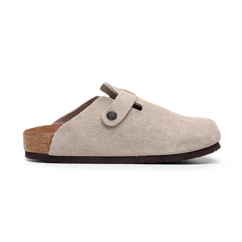 Cork Shoes, Women's Bag Head Slippers, Casual Half-pack, Retro Men's Half-tow Sandals Rizhang Series