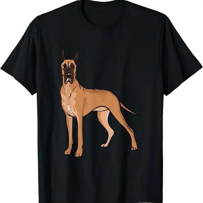 Great Dane Lover Illustration For Owner T Shirt