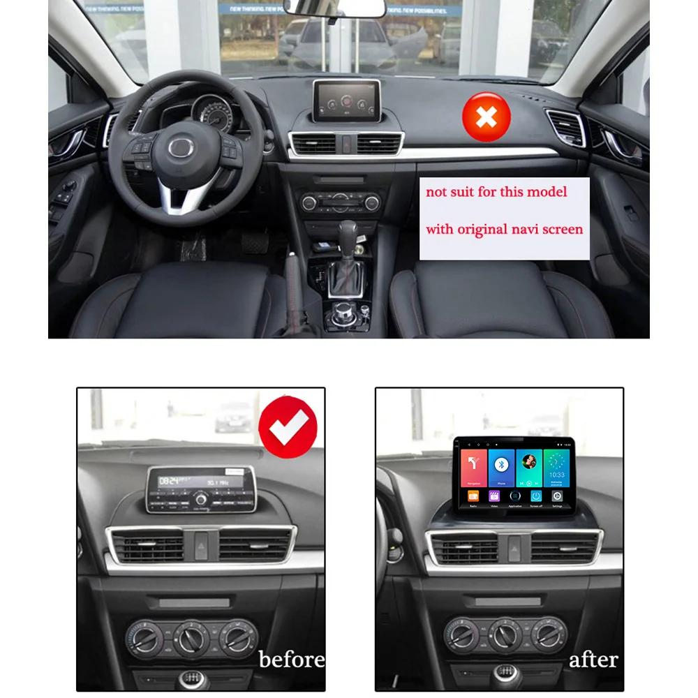 Car Radio WIFI+4G BT CarPlay For Mazda 3 Axela 2014-2017 Multimedia Video Player GPS Navigation Stereo Audio Head Unit Autoradio