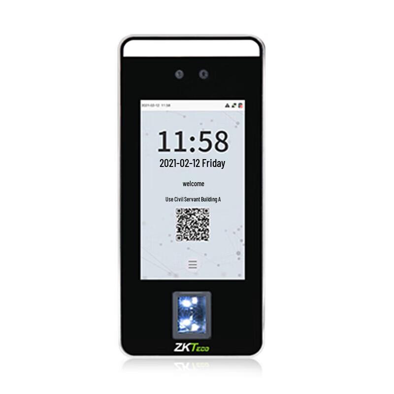 ZKTECO ZK-F6 Dynamic Face Fingerprint Access Control Attendance Machine