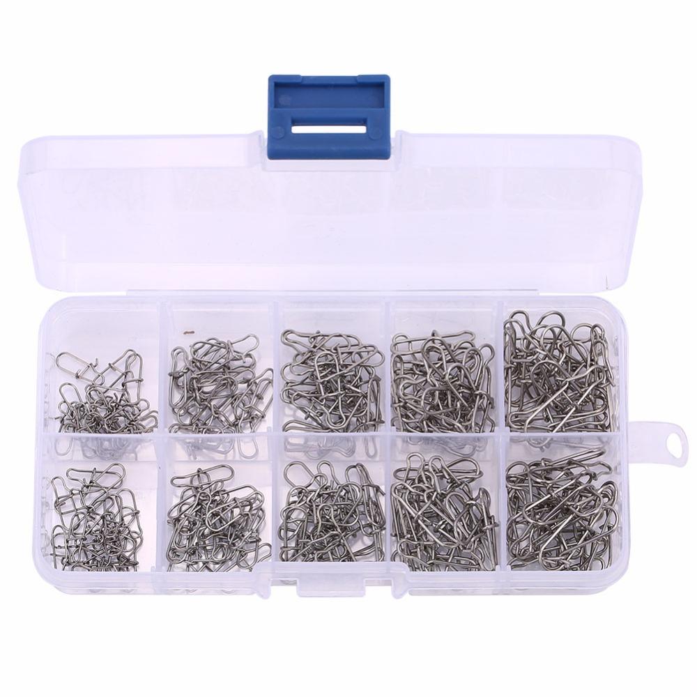 200PCS Quick Change Fishing Snap Pin Connector 0# 1# 2# 3# 4# Fishing Link Rigs  Sea Fishing