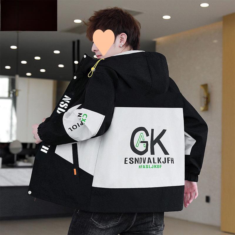 Spring and Autumn Jackets for Men and Teenagers Korean Style Fashion Trend Workwear Casual Tops
