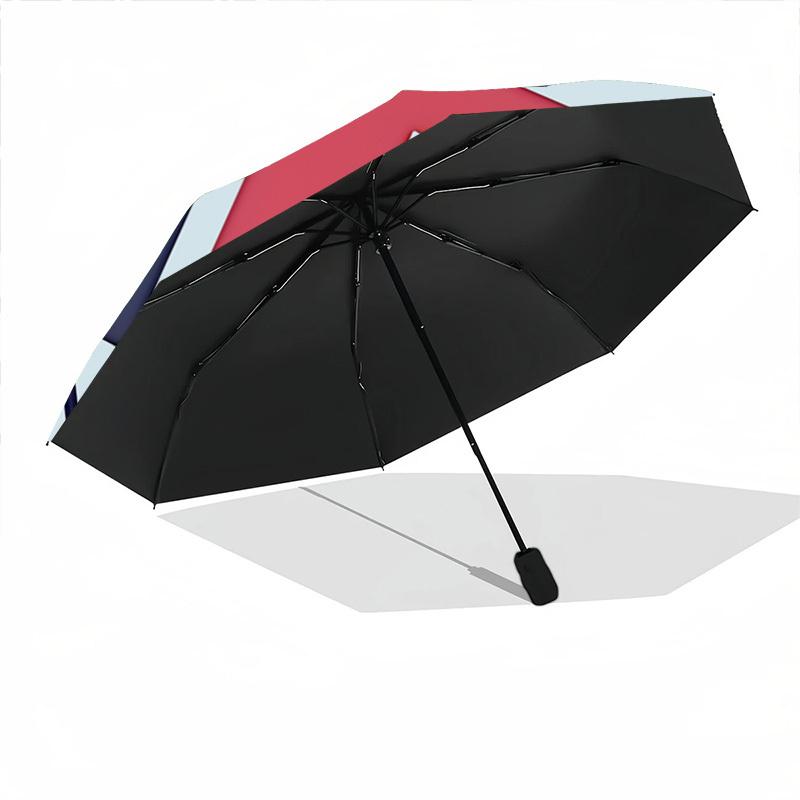 1pc London England Automatic Folding Umbrella Portable Collapsible Umbrella for All Seasons, 8-Rib Durable Construction, Perfect Gift 051