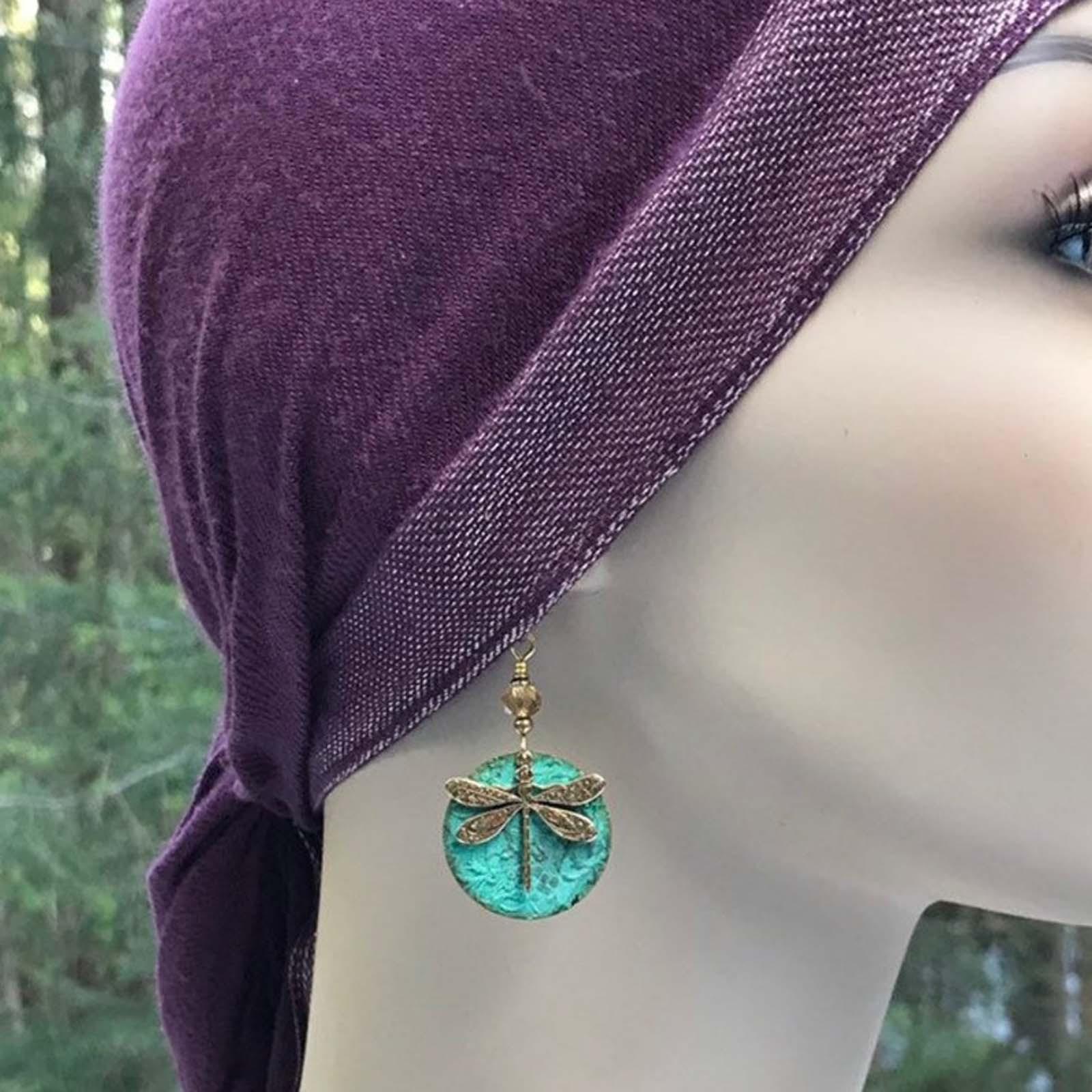 

Богемный стиль личности ретро узор ювелирные серьги длинные серьги-подвески One Size