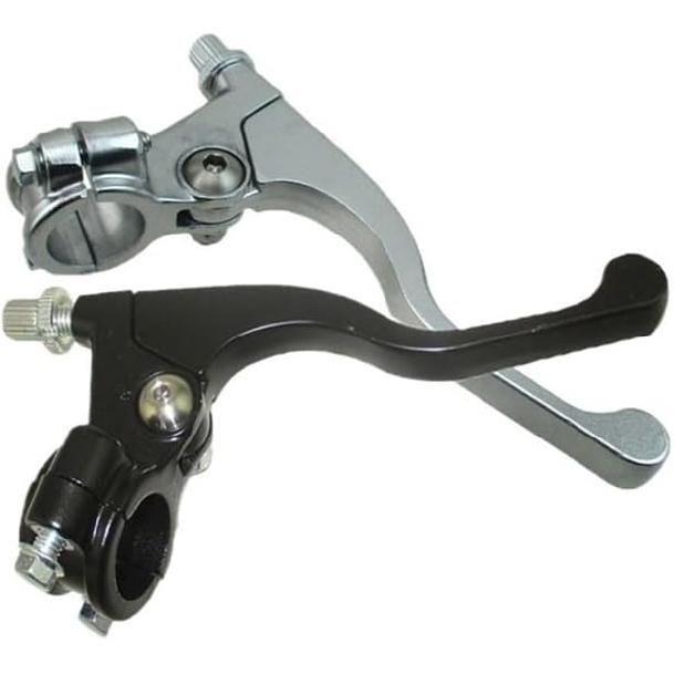 Shorty Griff Bremshebel Für Hond CRF 100F 110F XR 50 80 Für Kawski KLX110 Für Suzk DR-Z 110 125 Für YMH PW80 TT-R 110E 125E 90E Teile(Schwarz)