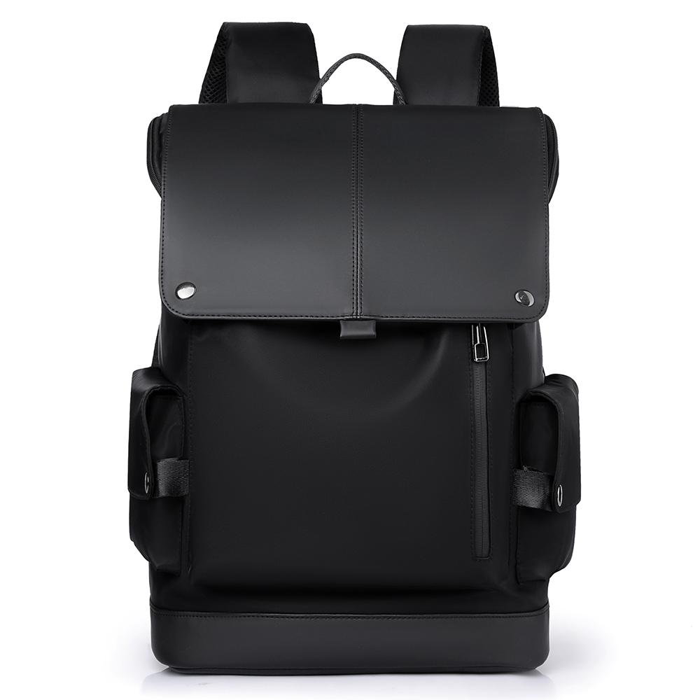 Waterproof Men s Casual Large Capacity Laptop Backpack Fashion Business Flip Cover Style Double Shoulder Bag Leisure Travel