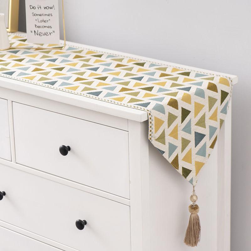 

Скатерть-дорожка для стола, пылезащитная, прямоугольная, чехлы для тумбочек под телевизор, современное украшение для дома, простая Камино де Меса, скандинавская, новое поступление 35x120cm