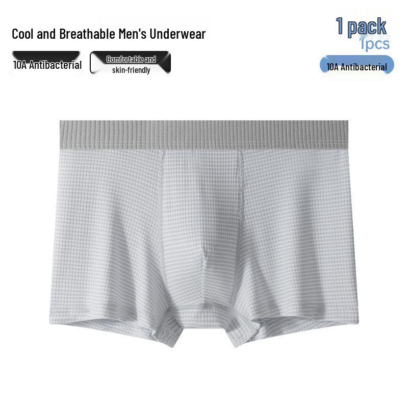Boys' Ice Silk Antibacterial Boxer Briefs - 2026 Summer Collection