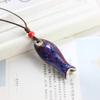 Chinese Style Porcelain Necklace Delicate Boho Ethnic Necklace Gifts Personalized Whistle  Friend