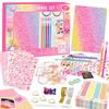 Kids Gold Foil Diary Kit For Children And Up With Scrapbook Supplies Creative Gift