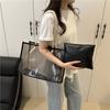 Summer popular transparent large-capacity storage bag, new portable shoulder underarm bag, fashionable and casual design