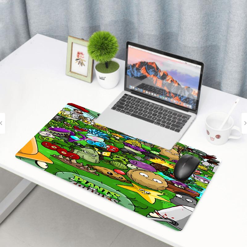 Plants Vs. Zombies Print Mouse Pad, Anti‑Slip Desktop Keyboard Mat, for PC Laptop Gaming Working Daily Use, Cool Festival Surprise Gift