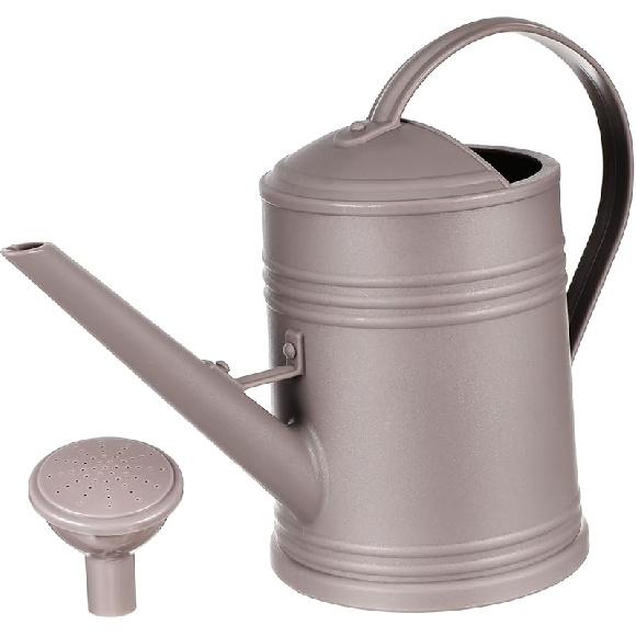 Sosoport 2 л Пластиковая лейка с длинным носиком для комнатных и уличных растений серый