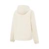 Li-Ning Comfortable Casual Minimalist Solid Color Sports Hooded Zipper Windbreaker Women Outerwear Eggshell-Gray AFDVE68-1