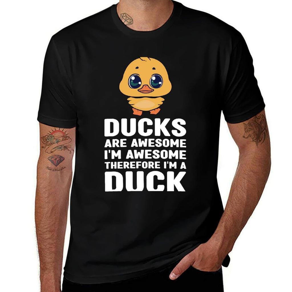 Funny Ducks Are Awesome Im Awesome Therefore Im A Duck Lover Tshirt Lightweight Running Sports Tshirt