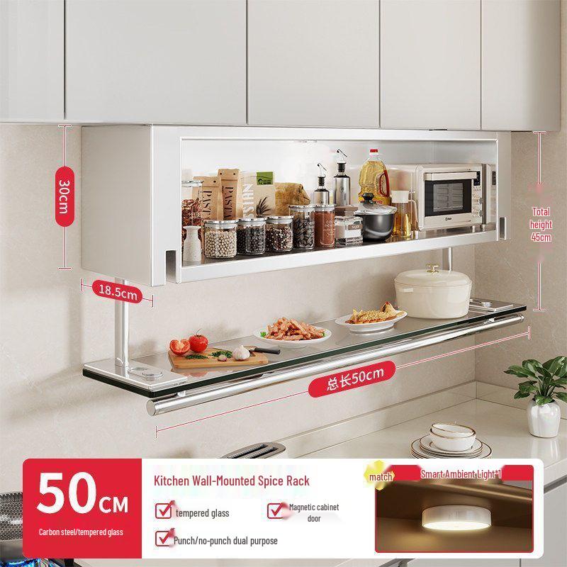 Wall-Mounted Spice Rack Organizer