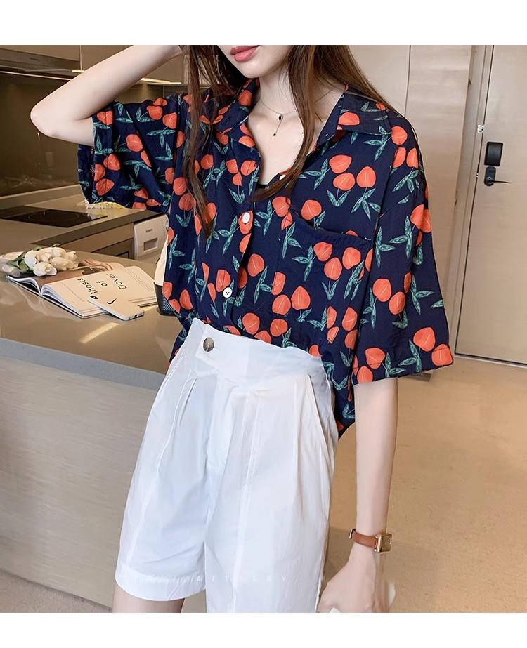 High Waist Cotton Wide-Leg Summer Shorts for Women - Plus Size, Korean Style, Non-Elastic, Loose Fit