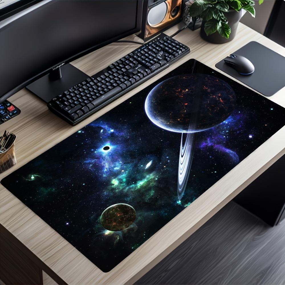 Space Universe Mouse Pad Desk Mats Gaming Room Decoration Desk Gadgets Laptop Accessories Carpet Mousepad Speed Office Decor