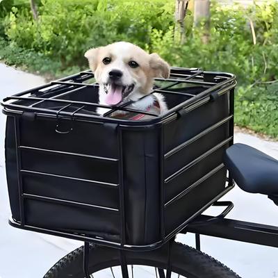 Coș Transport Animale Ciclism Rezistent Suport Bicicletă Versatil Montare Spate pentru Studenți,