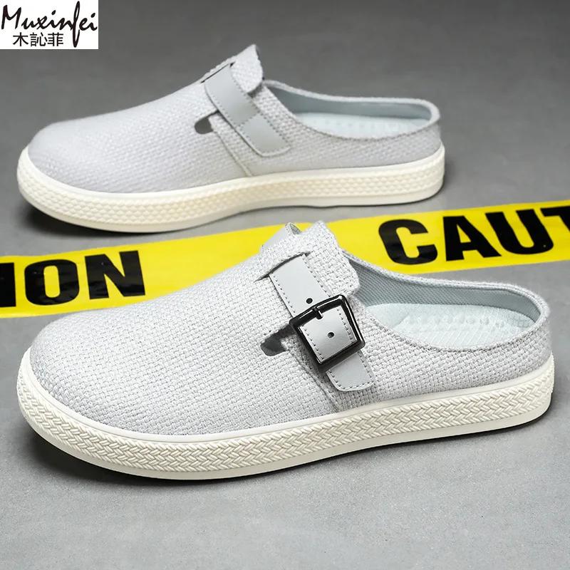 Fashion Lightweight Men'S Shoes Soft Sole Comfortable Men'S Slippers Fashionable Men'S House Slippers 2025 Cheap Shoes Clearance