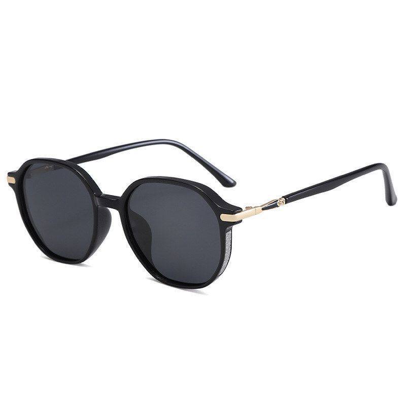 ins wind ultra-light small frame sunglasses women's high-end sense UV protection big face thin trend sunglasses