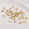 100Pcs 14/18K Gold Plating Wire Guards for Jewelry Making U Shape Connector for Jewelry  Jewelry