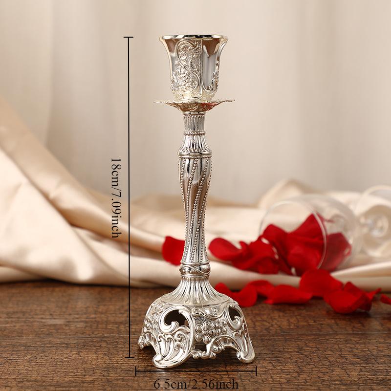 Europäischer Luxus Goldener Kerzenständer Klassische Reliefskulptur Kerzenhalter Hochzeitsmittelstücke Heim Esszimmertisch Dekorationen